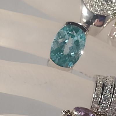 Collection of Sterling Silver 925 Rings- Assorted Sizes (#58)
