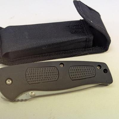 Set of 8 New Black Delta Ranger Come With Pocket Clip Frost Cutlery Knives 15-208B #9