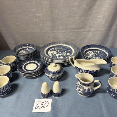 Churchhill Blue Willow set