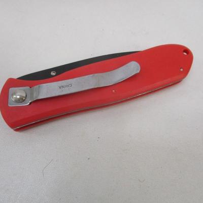 Set of 11 New Red Homeland Heroes Pocket Clip Frost Cutlery Knives 16-654FF #10