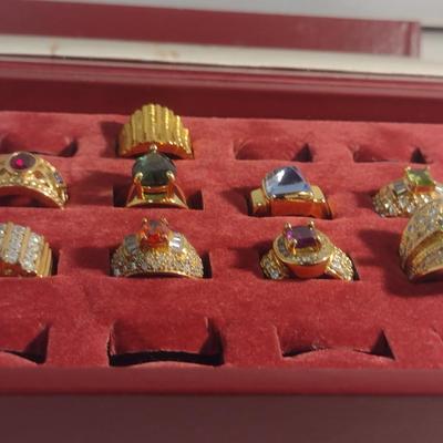 Collection of Gold Tone Sterling Silver 925 Rings- Assorted Sizes (#60)