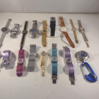 Collection of Wrist Watches- Assorted Makers- Not in Running Condition (#61)