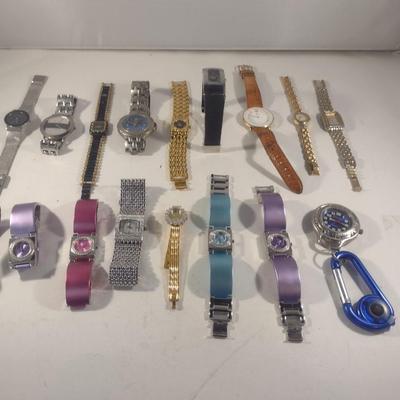 Collection of Wrist Watches- Assorted Makers- Not in Running Condition (#61)