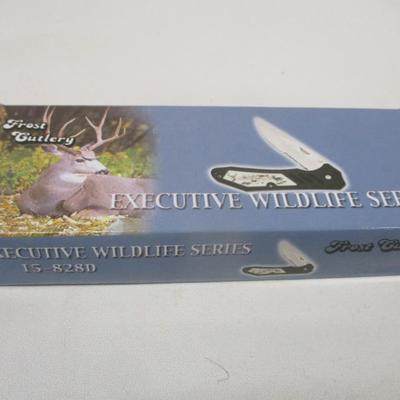 Set of 11 New Black Executive Wildlife Series Pocket Knives Frost Cutlery 15-828D #13