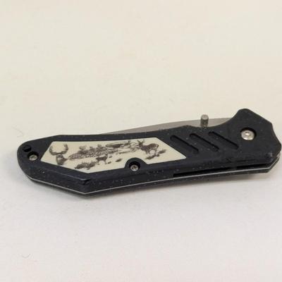 Set of 11 New Black Executive Wildlife Series Pocket Knives Frost Cutlery 15-828D #13