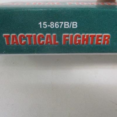 Set of 10 New Black Tactical Fighter Pocket Knives Frost Cutlery 15-867B/B #15