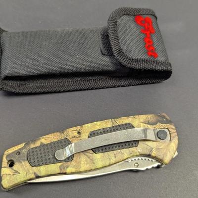 Set of 10 New Camo Delta Ranger Pocket Knives Frost Cutlery 15-208CA #19