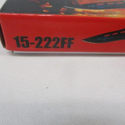 Set of 12 New Red/Black American Fire Fighter Pocket Knives Frost Cutlery 15-222FF #20