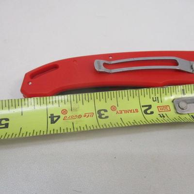 Set of 12 New Red/Black American Fire Fighter Pocket Knives Frost Cutlery 15-222FF #20