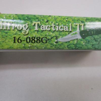 Set Of 11 New Green Bullfrog Tactical II Pocket Knives Frost Cutlery 16-088G #21