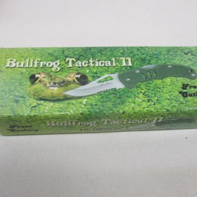 Set Of 11 New Green Bullfrog Tactical II Pocket Knives Frost Cutlery 16-088G #21