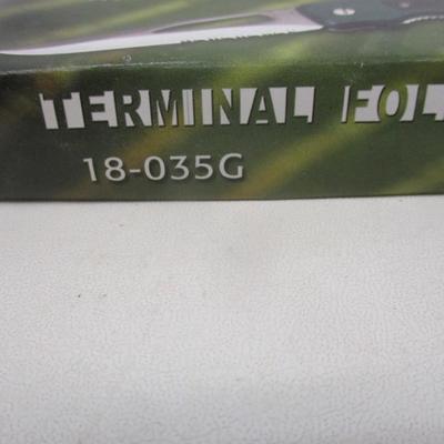 Set Of 11 New Black/Green Terminal Folder Pocket Knives Frost Cutlery 18-035G #24