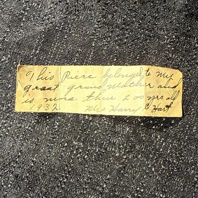 E31-Cultural Fiber structure Piece with note