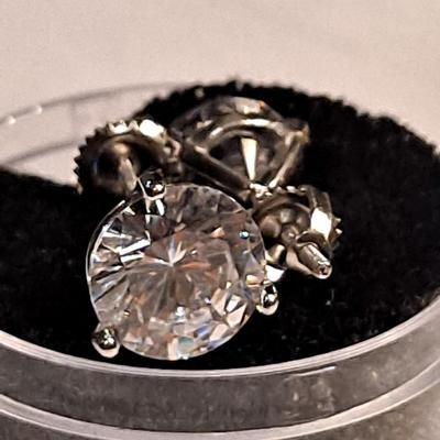 Lab Created Diamond Earrings 3 ct