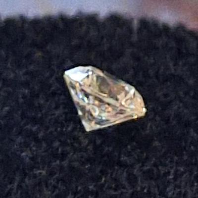 0.31 Carat Fancy Silver Round Brilliant Natural Earth Mined Loose Diamond 4.28mm