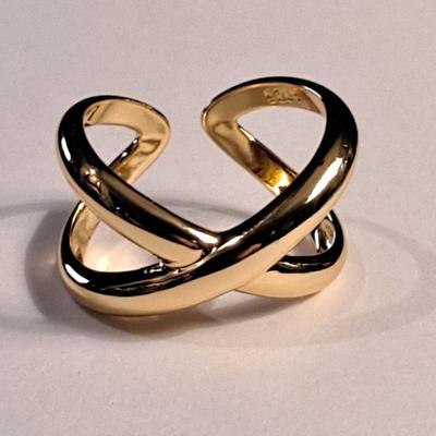 18kt Gold Overlay Sterling Silver Ring