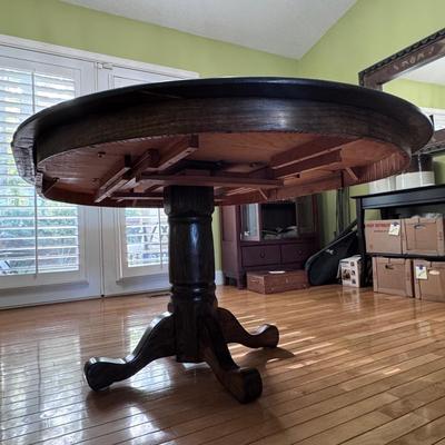 Solid Wood Dining Table with Leaf (DR-DZ)