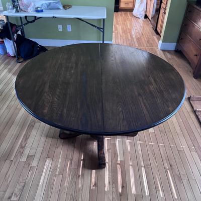 Solid Wood Dining Table with Leaf (DR-DZ)