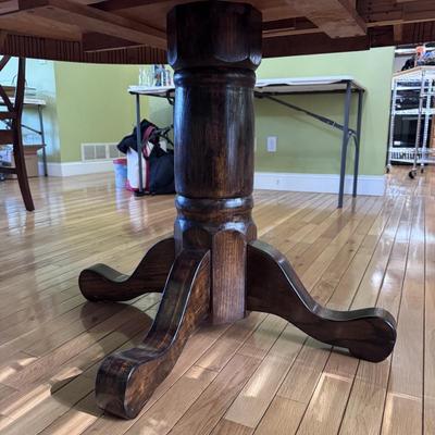 Solid Wood Dining Table with Leaf (DR-DZ)