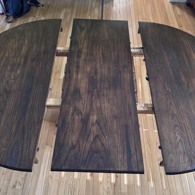 Solid Wood Dining Table with Leaf (DR-DZ)