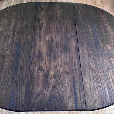 Solid Wood Dining Table with Leaf (DR-DZ)