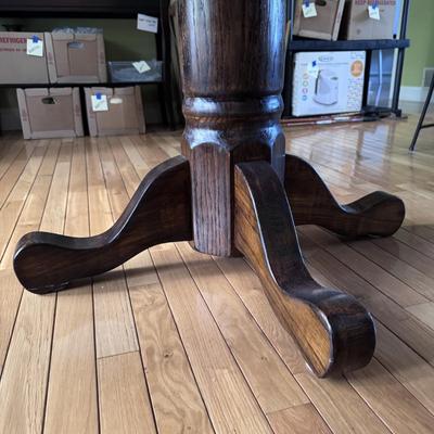 Solid Wood Dining Table with Leaf (DR-DZ)