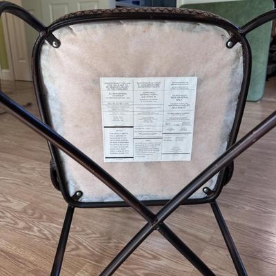 Two Pier 1 Mediterranean Style Wrought Iron Chairs (PB-DZ)