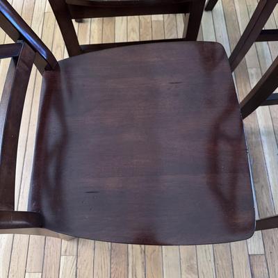 Four Pier 1 Cross Back Dining Chairs (DR-DZ)