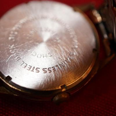 HELBROS MANS 1950'S WRIST WATCH -FRANCE/ GOLDFILLED AIRFLEX BAND