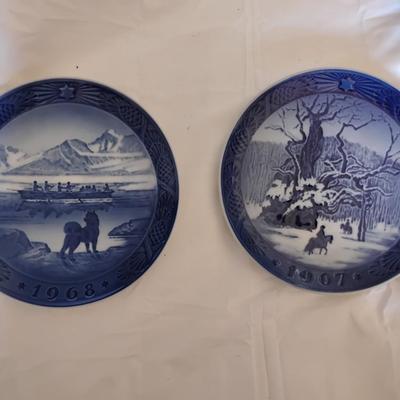 Lot of 6 Royal Copenhagen Collectors plates