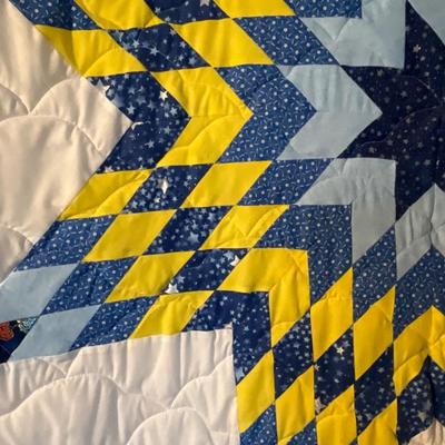 Hand stitched hanging display quilt. 49x61in