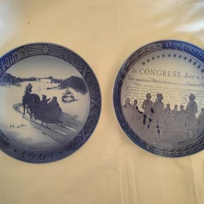 Royal Copenhagen Plates and USA Bicentennial plate
