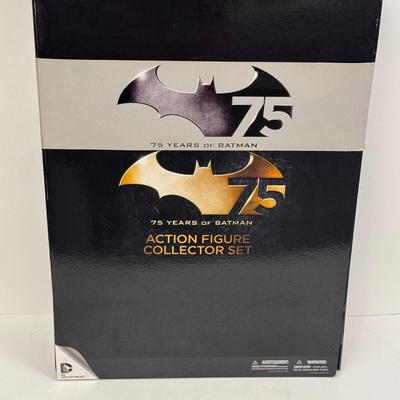 LOT 83: DC Collectibles 75 Years of Batman, Action Figure Collector Set