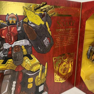 LOT 92: Hasbro Transformers Platinum Edition Years of The Snake Omega Supreme