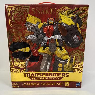 LOT 92: Hasbro Transformers Platinum Edition Years of The Snake Omega Supreme