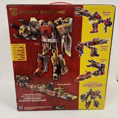 LOT 92: Hasbro Transformers Platinum Edition Years of The Snake Omega Supreme