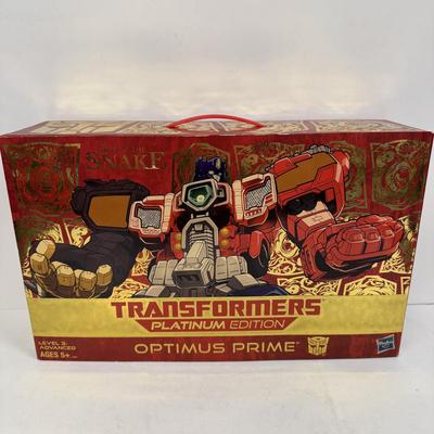 LOT 94: Hasbro Transformers Platinum Edition, Year of the Snake Optimus Prime