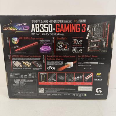 LOT 97: Gigabyte AB350-Gaming Motherboard, Socket AM4,