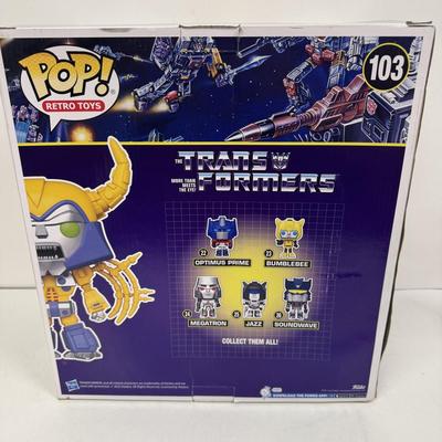 LOT 102: Transformers Variety Package: Funko Pop, Lunch Box and Various Toys