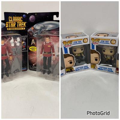 LOT 107: Classic Star Trek Movies Series Figures and Funko Pop Star Trek Figures