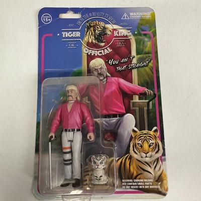 LOT 175: Big Shot Tiger King Figures and Funko Pop, Various Figures