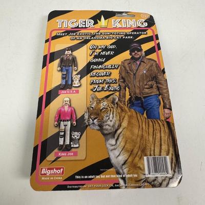 LOT 175: Big Shot Tiger King Figures and Funko Pop, Various Figures