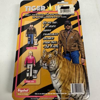 LOT 175: Big Shot Tiger King Figures and Funko Pop, Various Figures