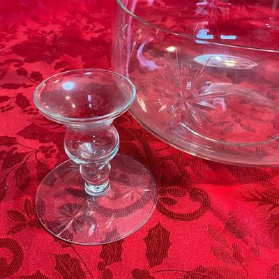 MCM Sevron Starfire Serving Bowl w/Candle Stick, plus