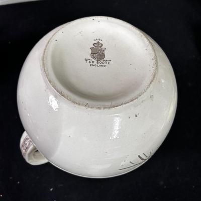 T&R Boote Ironstone wash basin & pitcher