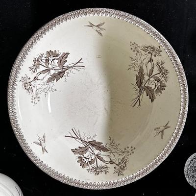 T&R Boote Ironstone wash basin & pitcher