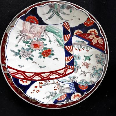 Lot of 3 Oriental ceramic platters