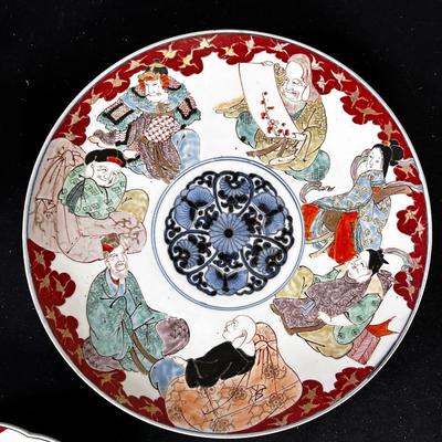 Lot of 3 Oriental ceramic platters