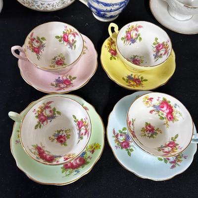 Foley china teacup set (4)
