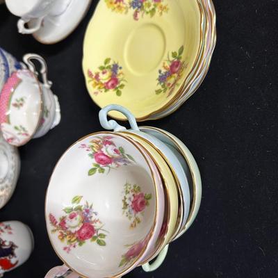 Foley china teacup set (4)